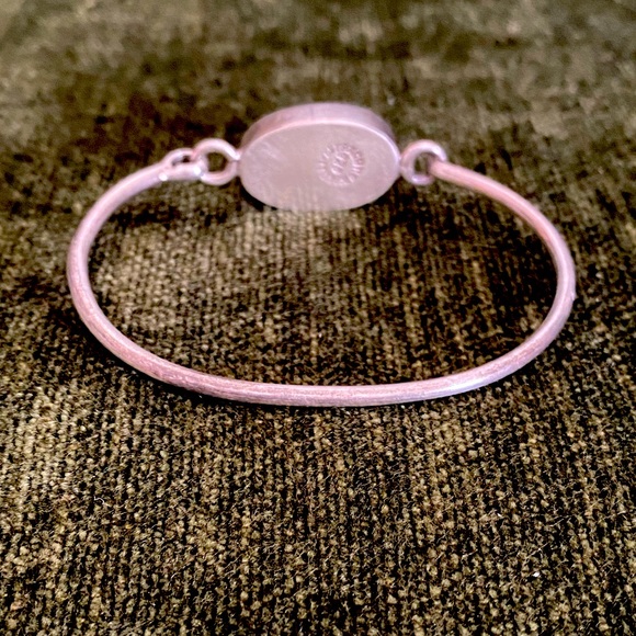 Vintage Silver & Turquoise Bracelet - Picture 4 of 11